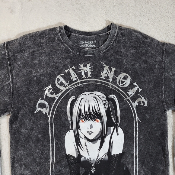 Death Note Misa Amane Metallic Dark Wash Crewneck Sweatshirt Size Small - Picture 2 of 12
